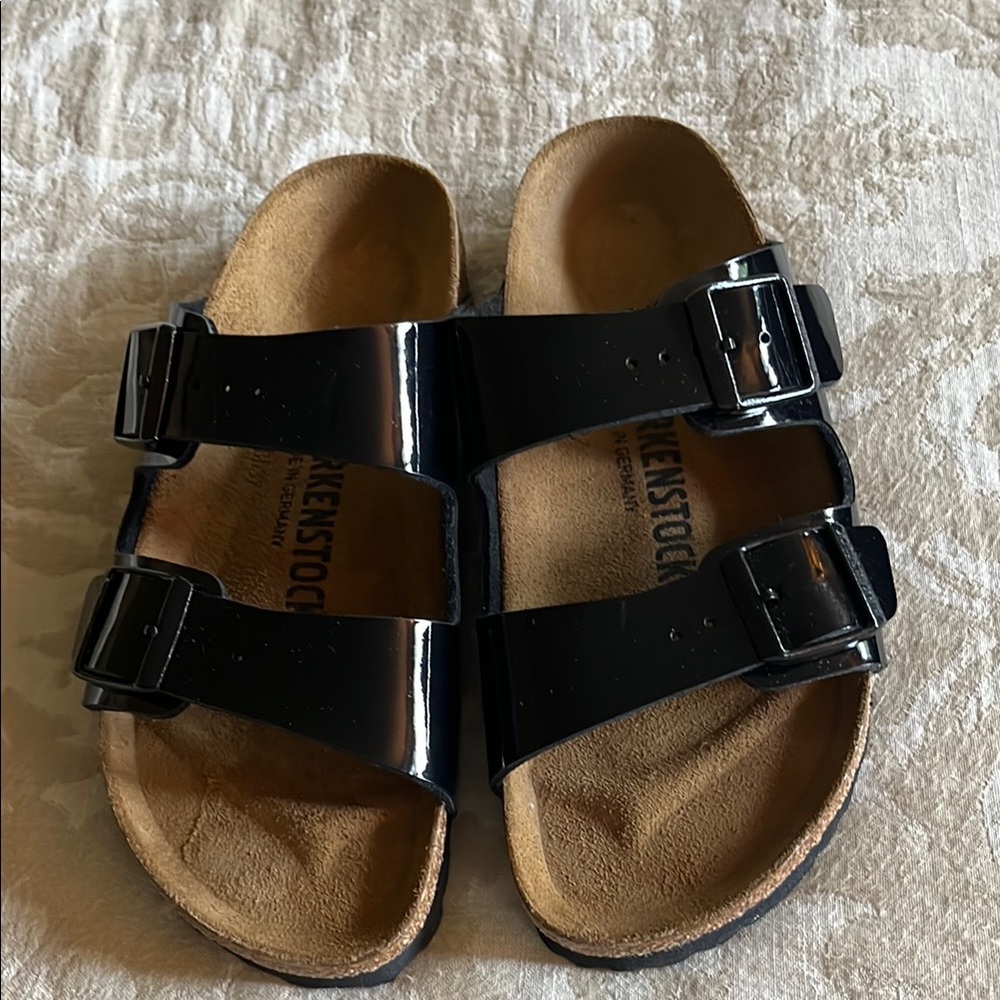 Birkenstock Glossy Black Sandals